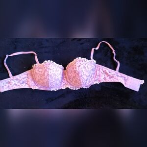 Victoria's Secret Body by Victoria Lilac Lace Underwire Balconet Bra 34D